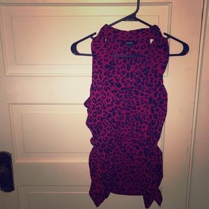 Express Leopard Print Top